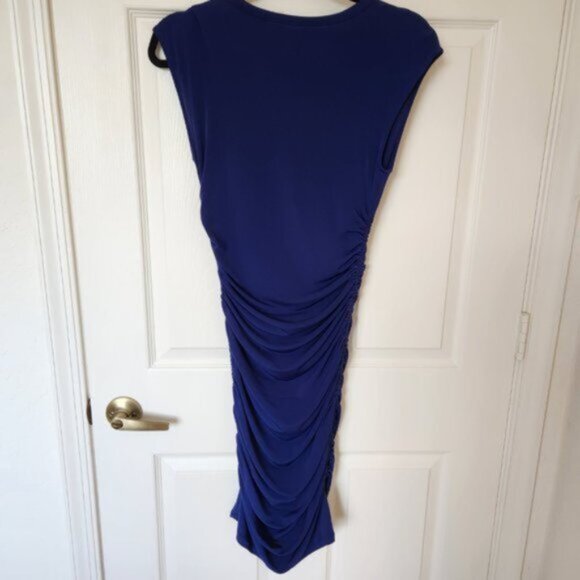 Catherine Malandrino Blue Ruched Dress - Picture 4 of 5